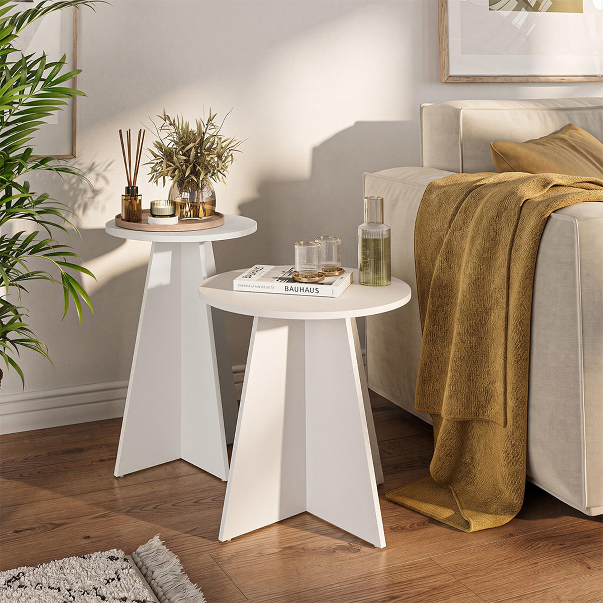SOFFBORD Forma, Vit, 40x50 cm 2-pack - Vit, Träbaserade material (40/40/60cm) - Vicco