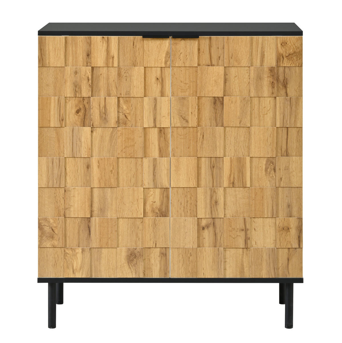 SCHUHSCHRANK 80/91,5/35 cm Natur aus Spanplatte mit höhenverstellbaren Fächern - Naturfarben, Holzwerkstoff (80/91/35cm) - OKMYHOME
