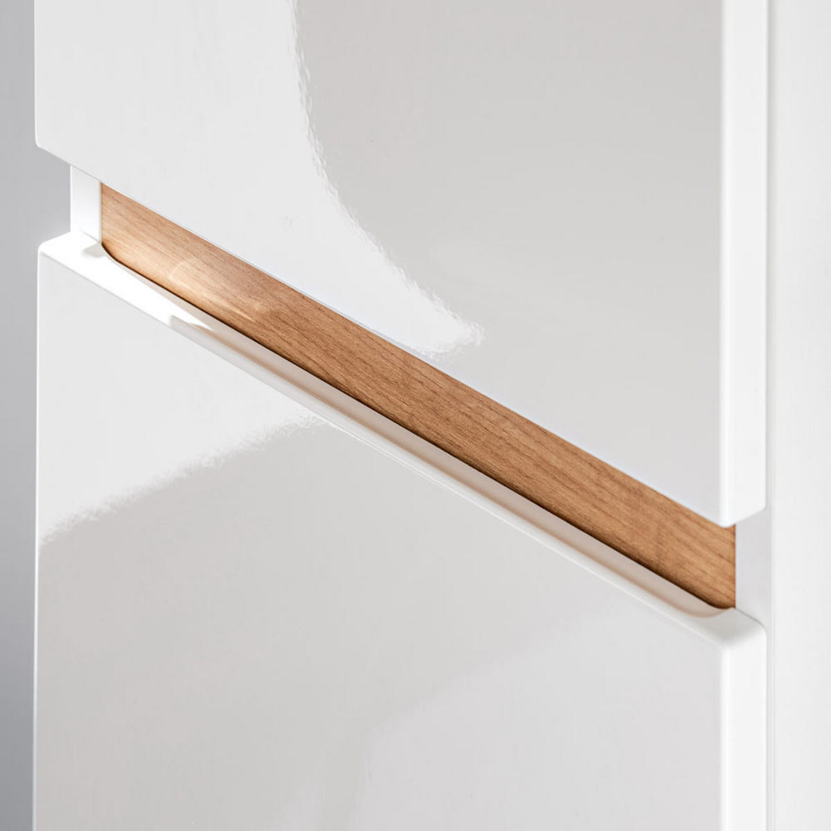 BADMÖBEL-SET 5-TLG. Bermuda-56 - Weiß, Holzwerkstoff (190/200/45cm) - Lomado