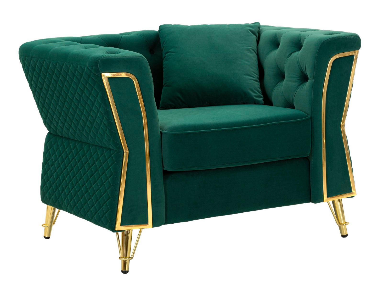 Mauro Ferretti Sessel Grün, Gold 104x76x83 cm