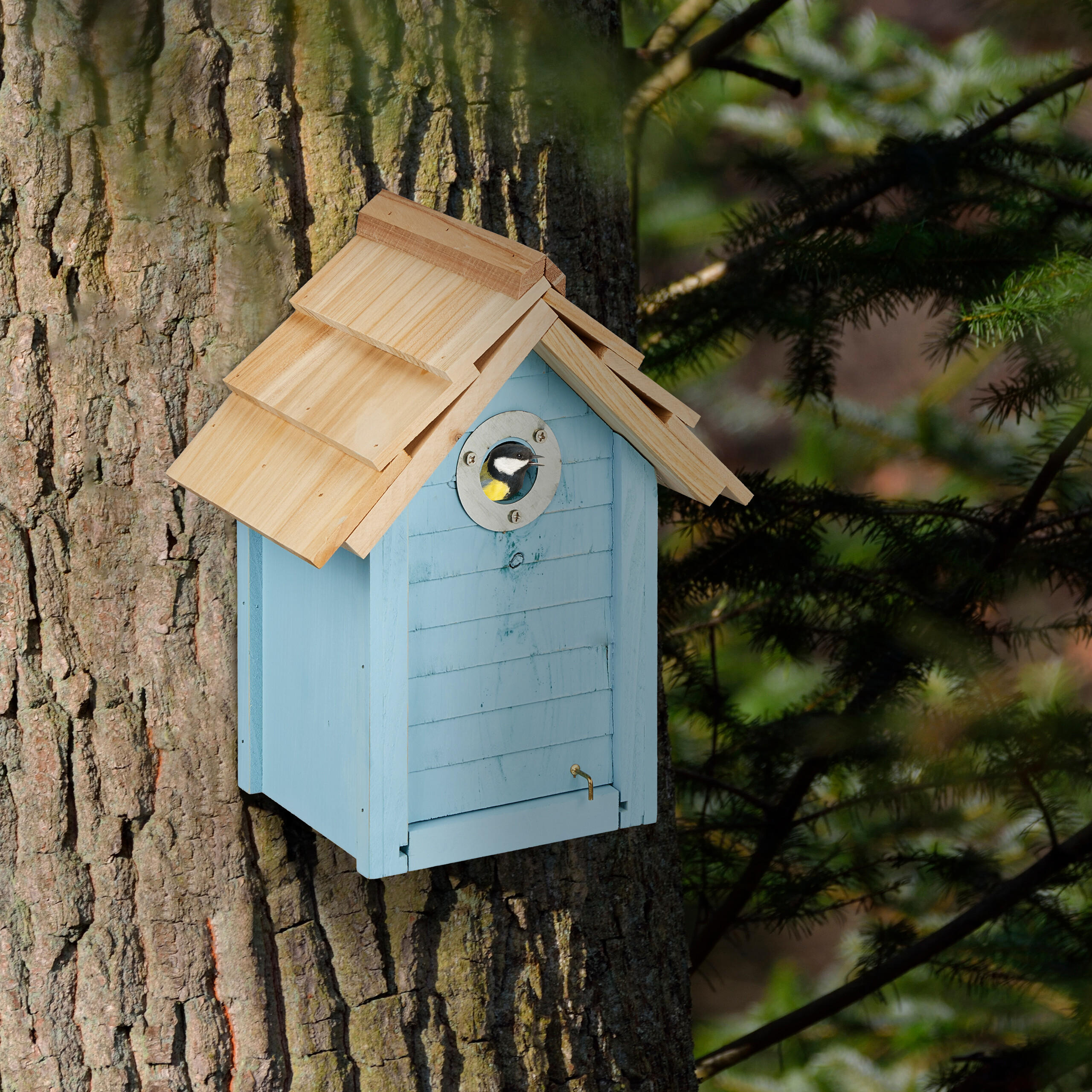 NISTKASTEN - Multicolor, Holz (22/27/15cm) - Relaxdays