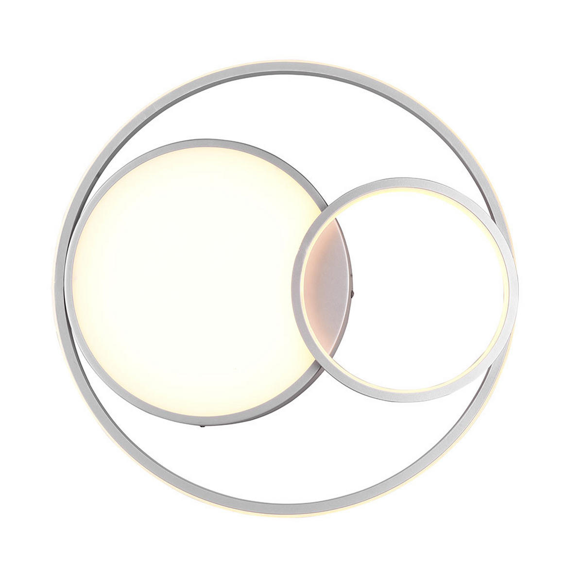 LED DECKENLEUCHTE Vuelta Silber - Silberfarben, Metall (48/48/9cm)