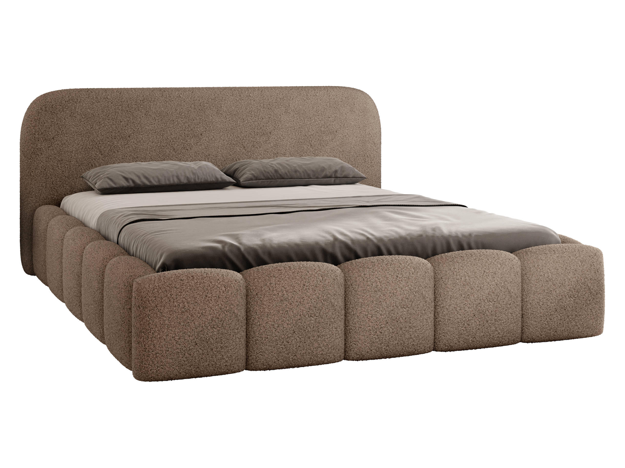 PAT TAPITAT Refola Boucle - maro/culoare naturală, material plastic/material textil (140/200cm) - MIRJAN24