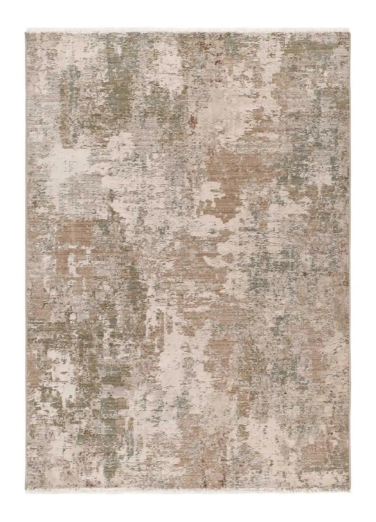 KURZFLORTEPPICH Beige / Grün Ona 160/230 cm - Beige/Grün, Naturmaterialien/Textil (160/230cm) - Atticgo