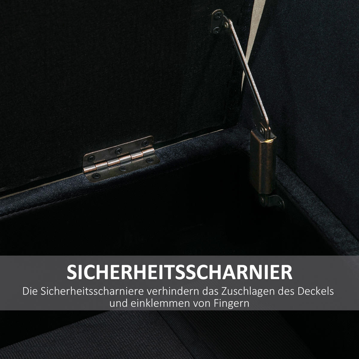 LUXUS Sitzbank, Polsterbank, Schwarz - Schwarz, Kunststoff (42/65/107cm) - HOMCOM
