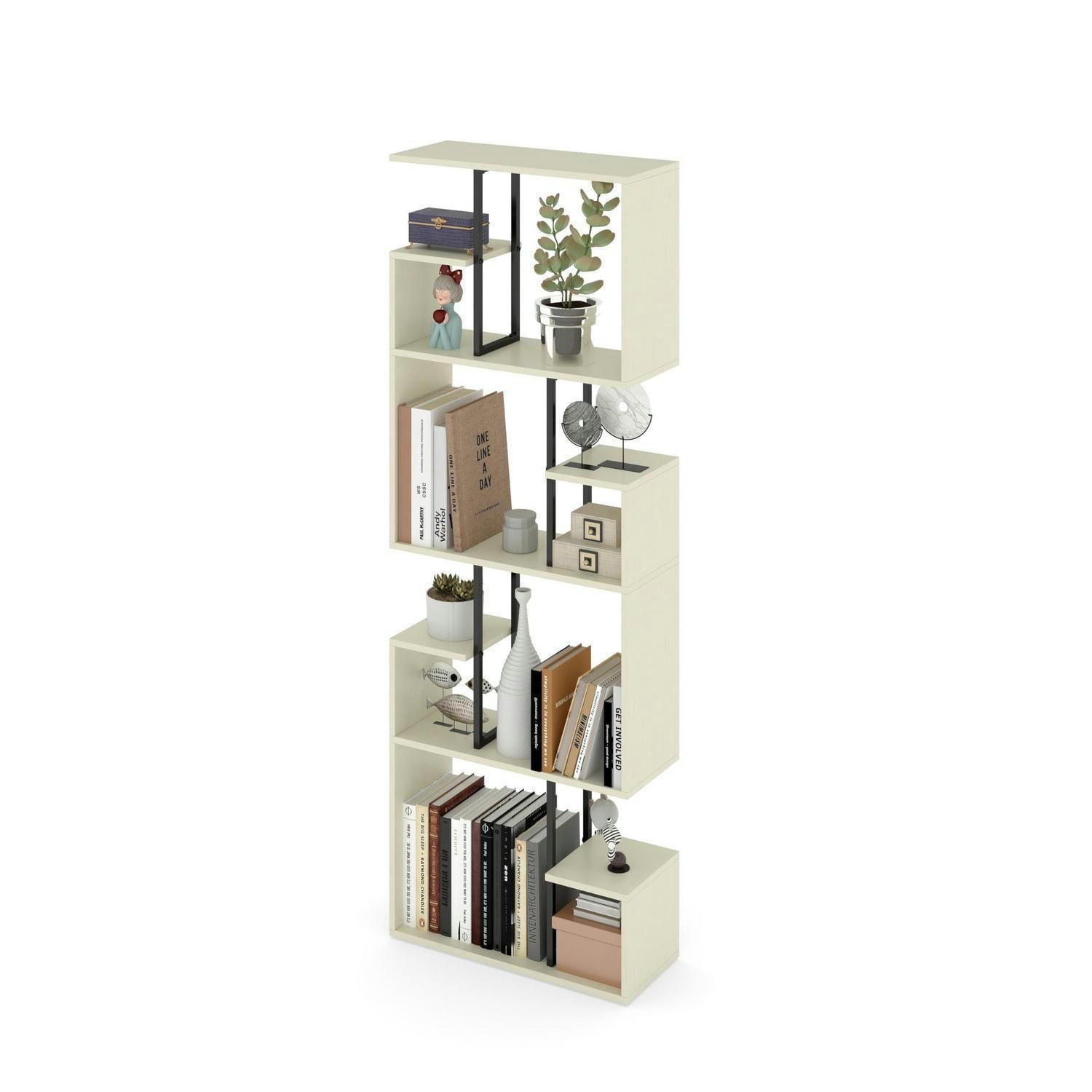 XXXLutz Bücherregal Weiß 60x174x24 cm