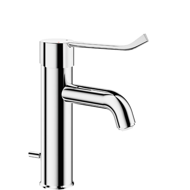 EINHEBEL-WASCHTISCHMISCHER EP H95 L120, Hygienehebel - Chromfarben, Metall (22/9.5/30cm) - Delabie