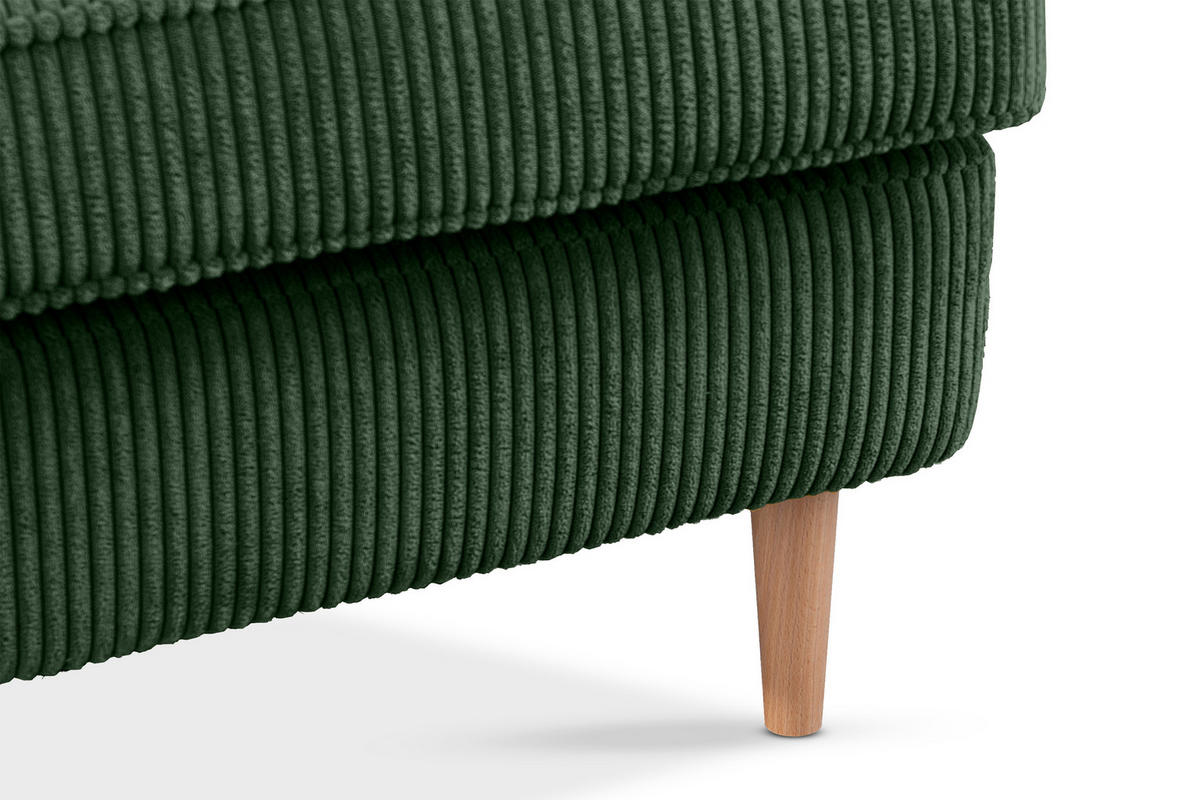 OHRENSESSEL STRALIS inklusive dekorativem Kissen, dunkelgrün - Dunkelgrün, Textil (82/108/80cm) - KONSIMO®