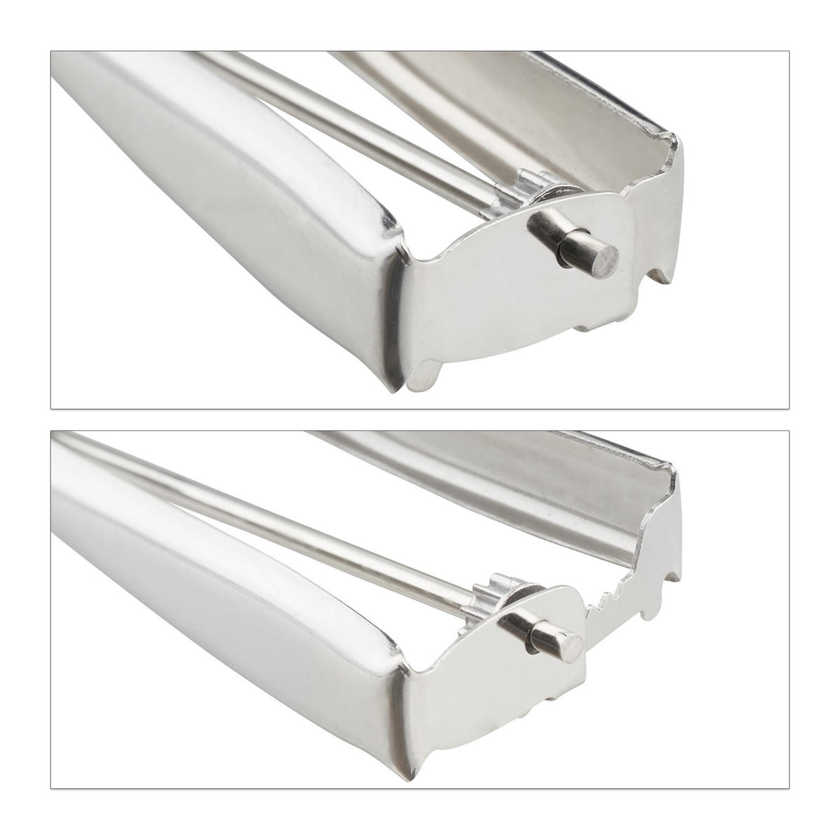 EISPORTIONIERER - Silberfarben, Metall (6/22.5/3.5cm) - Relaxdays