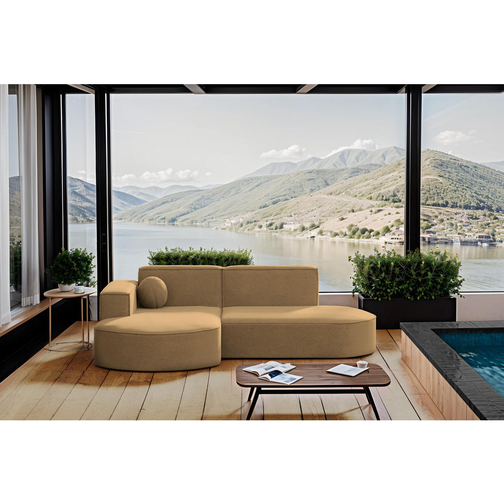 Thumbnail - Kaiser Möbel Gartenecksofa, Cappuccino, Holz, 3-Sitzer, Füllung: Komfortschaum,Komfortschaum, L-Form,L-Form, 165x78x236 ...