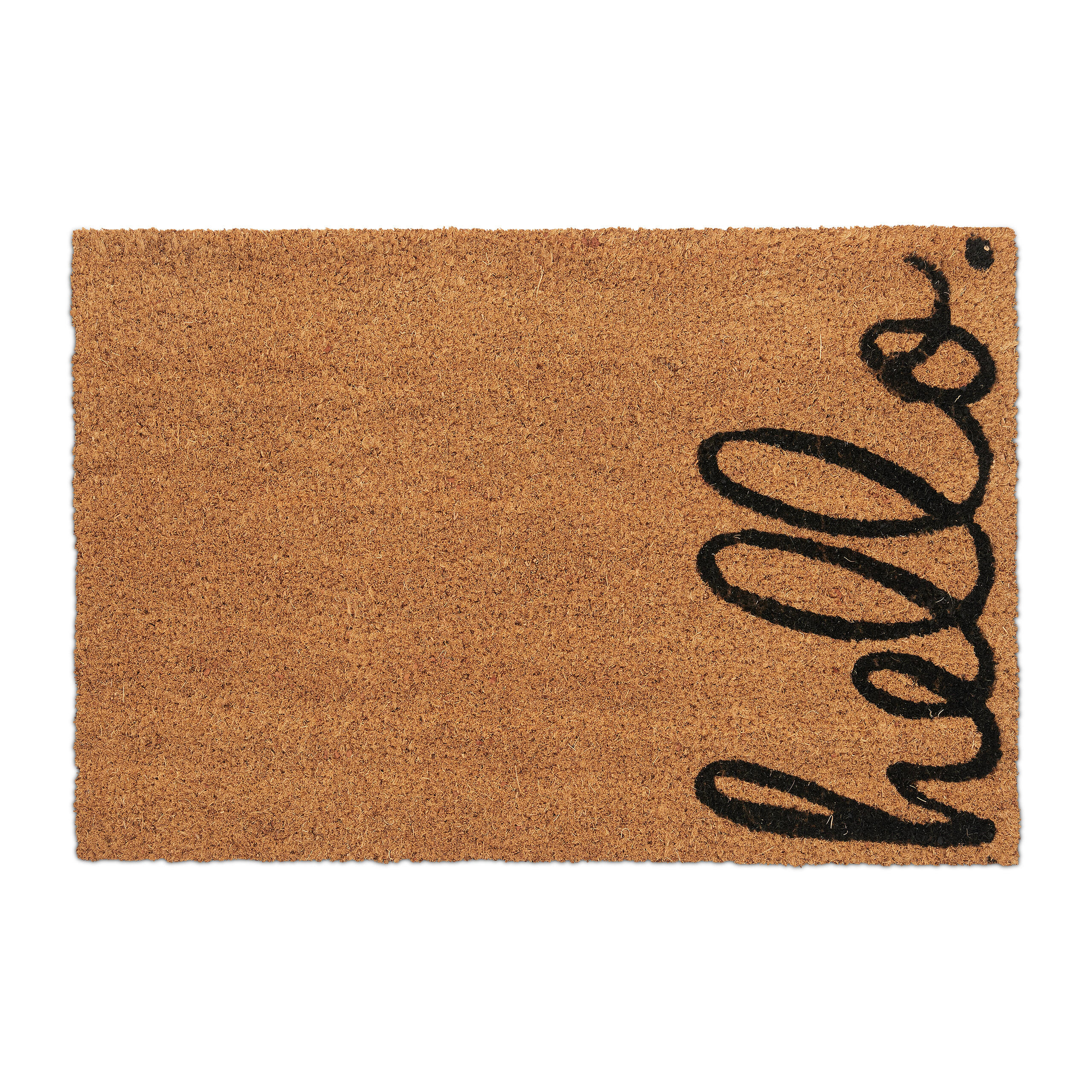 FUSSMATTE - Hellbraun, Kunststoff/Textil (60/40cm) - Relaxdays
