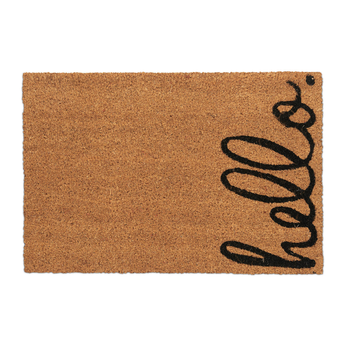 FUSSMATTE - Hellbraun, Kunststoff/Textil (60/40cm) - Relaxdays