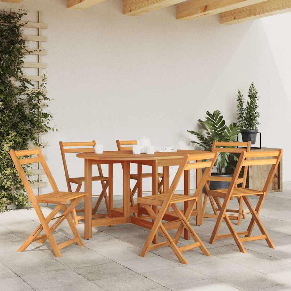 GARTENTISCH, klappbar, 130/90/72 cm, aus Massivholz Akazie - Braun, Holz (130/90/72cm) - vidaXL