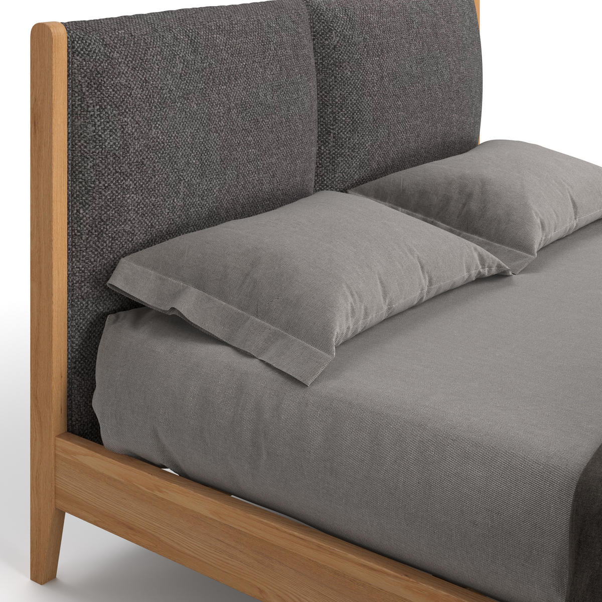 MASSIVHOLZBETT Vena aus Eiche 180x200 cm - Eichefarben/Braun, Holz (180/200cm) - Danzz