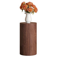 BEISTELLTISCH Nussbaumfarben Ø 30 cm - Walnussfarben, Holzwerkstoff (30/30/55cm) - PANGIVO