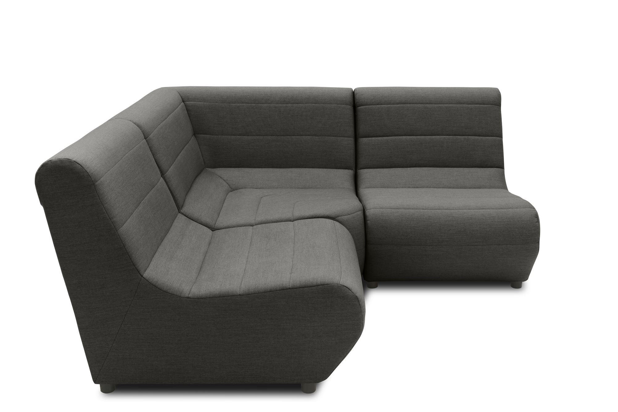 GARTENLOUNGE Set 3 Boudicca 179x80x179 mit Outdoorbezug in anthrazit - Anthrazit, Kunststoff (179/80/179cm) - 58aufmkessel