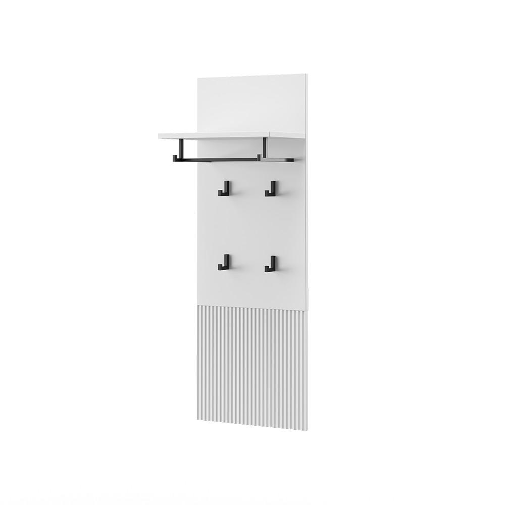 NÁSTĚNNÝ VĚŠÁK Eliza Bílá - bílá, kompozitní dřevo (43/120/27cm) - Vicco