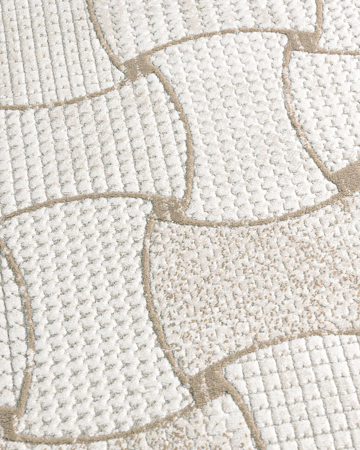 TEPPICH Alin Mimbre Mazovia 120x170cm Beige Creme Abstrakt Kurzflor - Beige, Textil (120/170cm) - Mazovia