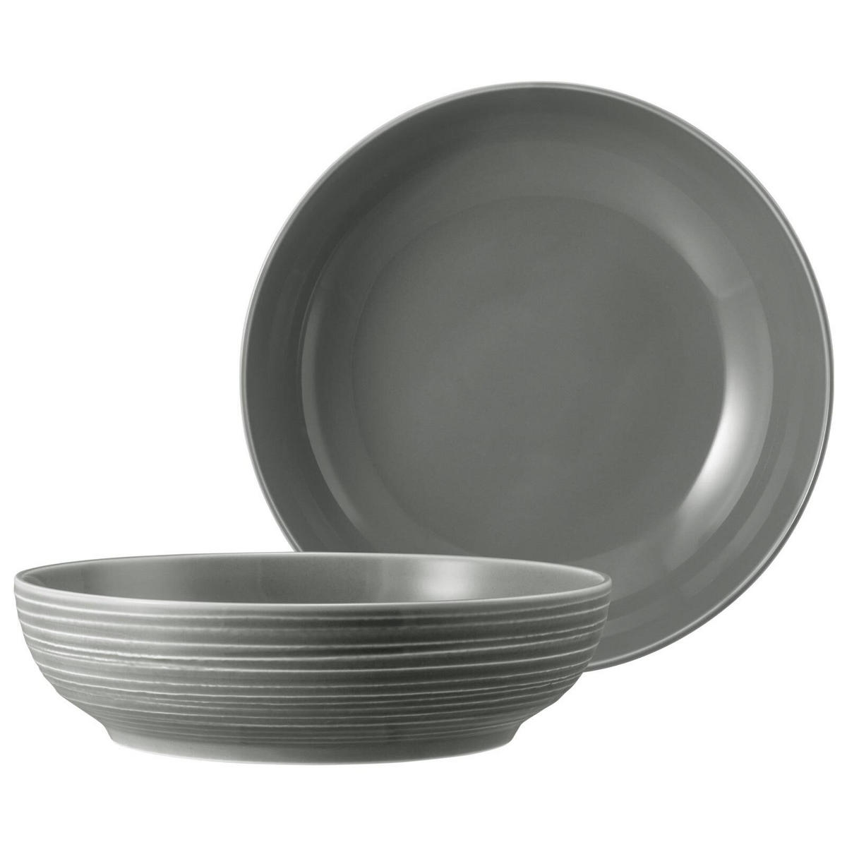 FOODBOWL Terra Perlgrau ø 25,5 cm 2er Set - Grau, Keramik (25.5cm) - Seltmann Weiden
