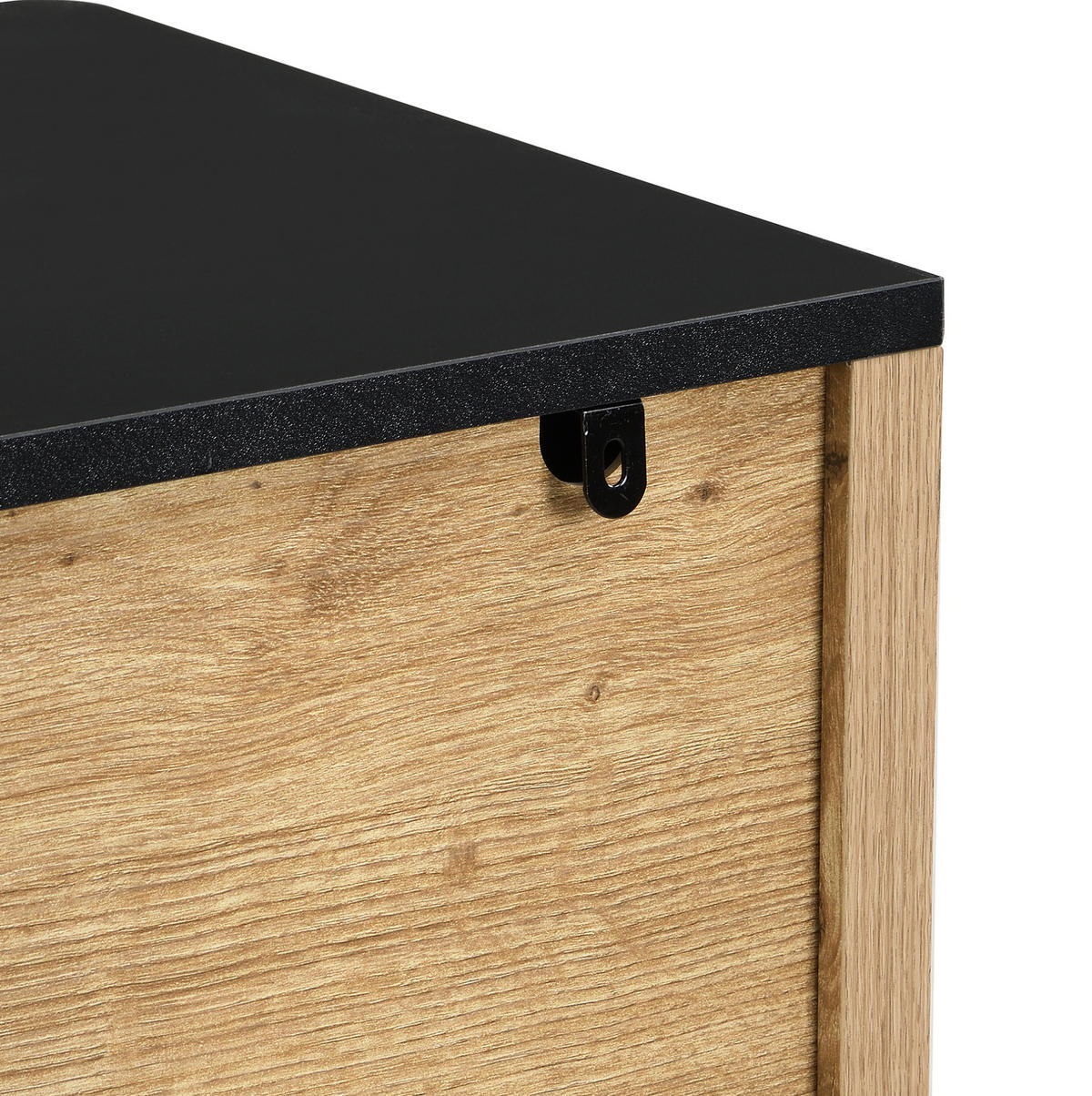 KOMMODE aus MDF 120x39,5x80cm in Natur mit Schubladen - Naturfarben, Holzwerkstoff (120/80/39.5cm) - Modfu