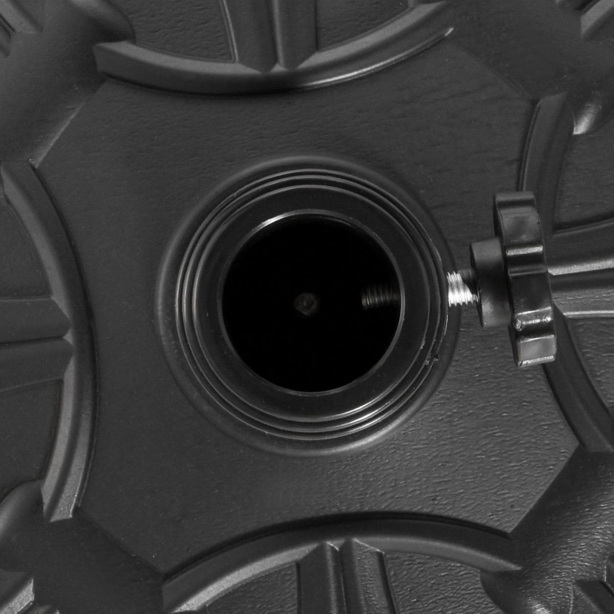 SONNENSCHIRMSTÄNDER 13 kg Ständer Schirm Ø35/Ø38/Ø48mm Kunststoff + Zement Antik Schwarz Ø48 x 34 cm - Schwarz, Kunststoff (48/48cm) - Outsunny