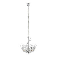HÄNGELEUCHTE Ampthill - Chromfarben, Kunststoff/Metall (37/37/124cm) - lux.pro