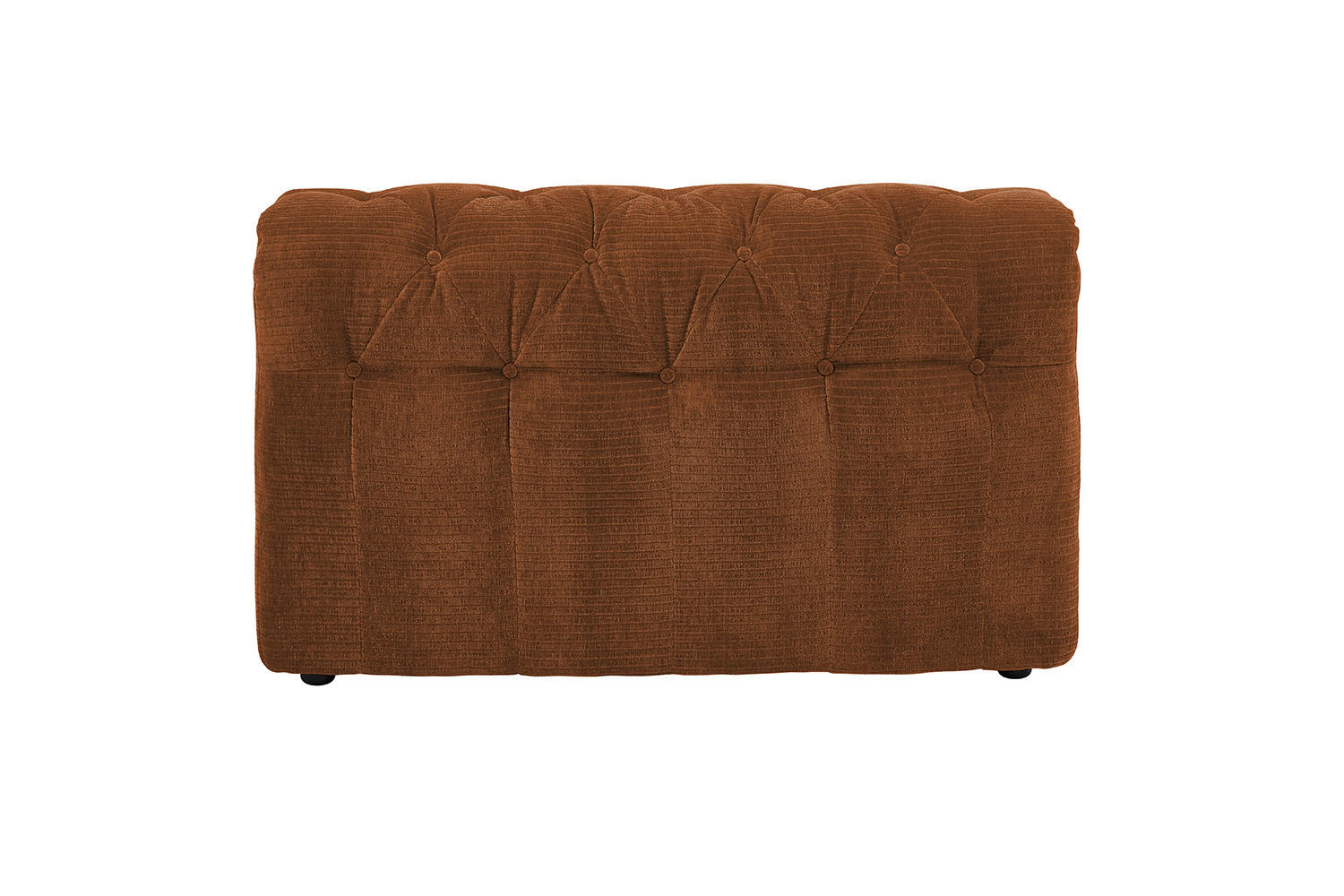 SOFA SITZELEMENT SEPHI Braun Cord - Rotbraun/Dunkelbraun, Kunststoff/Textil (107/62/27cm) - KAWOLA