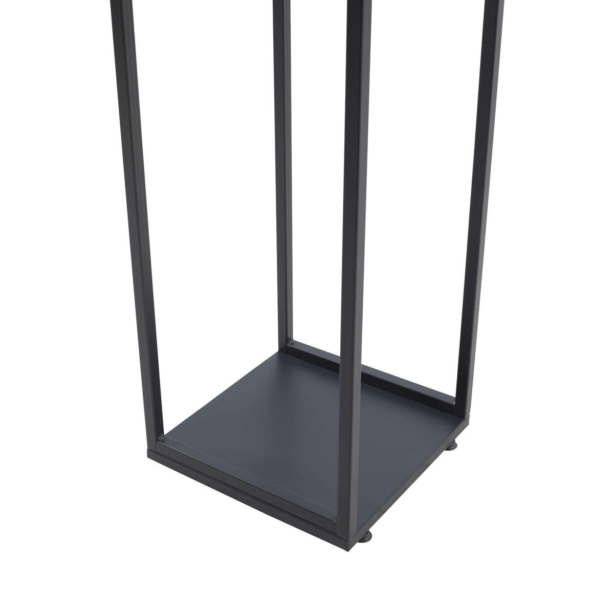 KAMINHOLZREGAL Tornved - Schwarz, Metall (35/120/35cm) - [en.casa]