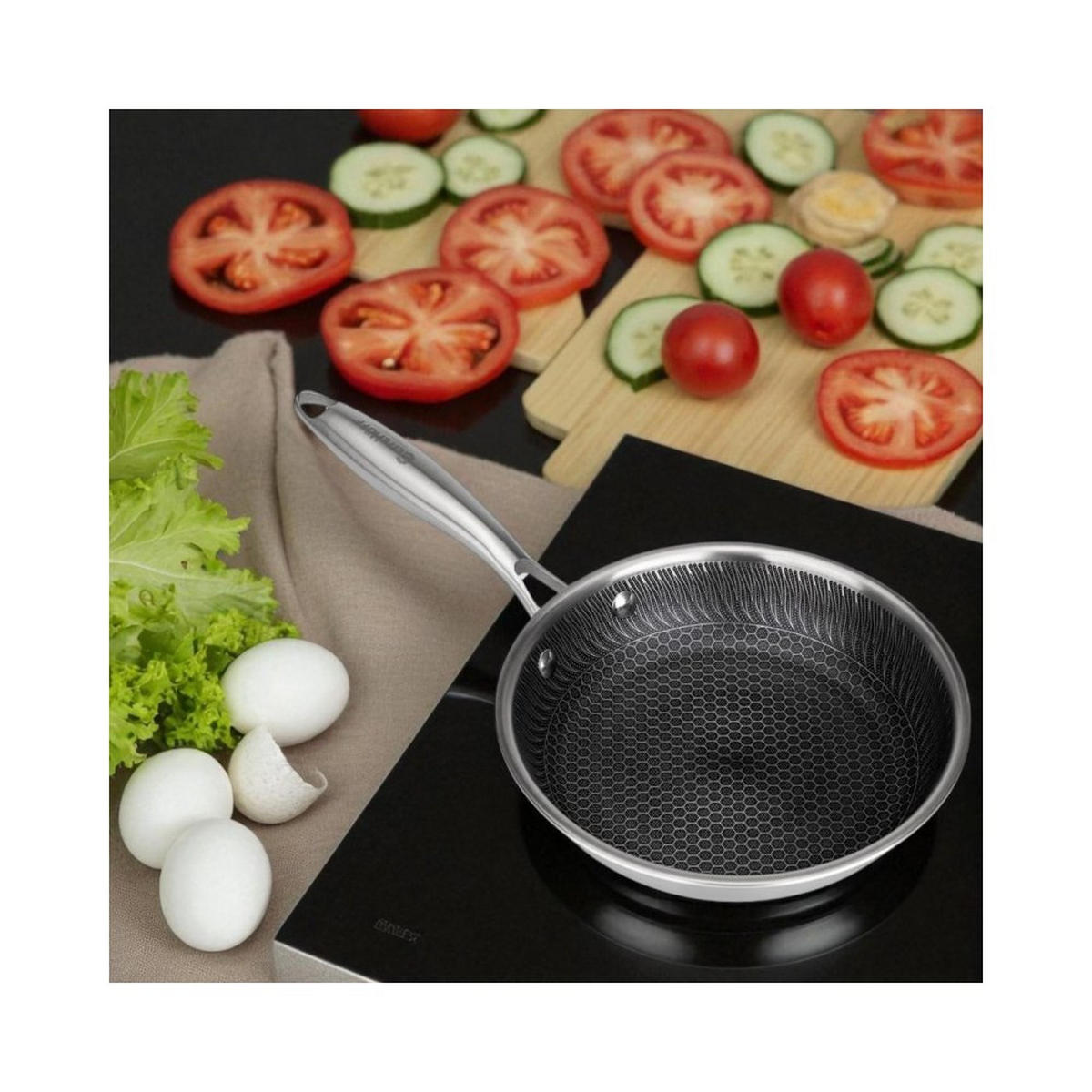 BRATPFANNE 62956 - Silberfarben, Metall (20cm) - Elitehoff