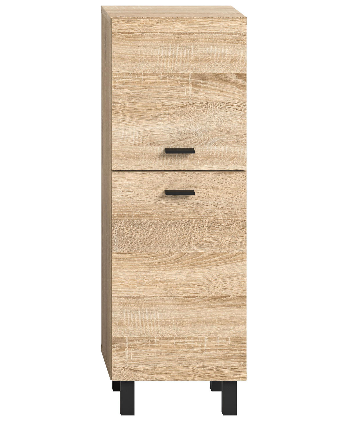 BADSCHRANK Boston/Tampa Bad in Eiche Sonoma Nachbildung - modernes Design - B/H/T: 30x80x29 cm - Sonoma Eiche, Holzwerkstoff (30/80/29cm)