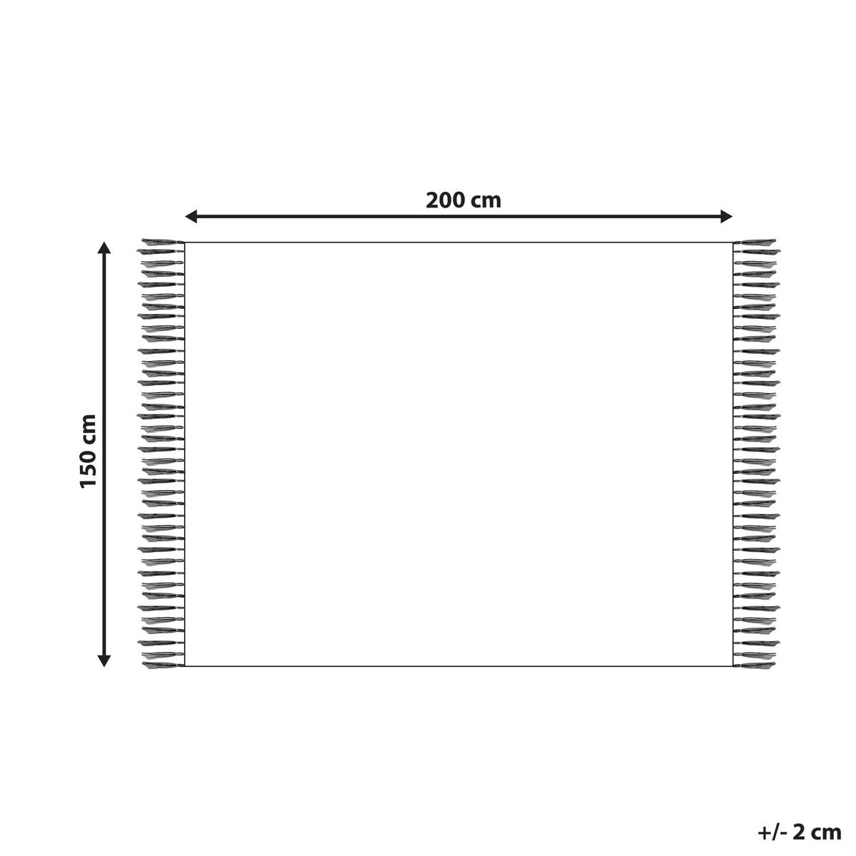 PŘIKRÝVKA Bavlna 150/200 cm Oranžová Khari - pomerančová, textil (150/200cm) - Beliani
