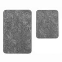BADEMATTE Set 2tlg ANTHRAZIT - Anthrazit, Textil (60/100cm) - ROLFNERS