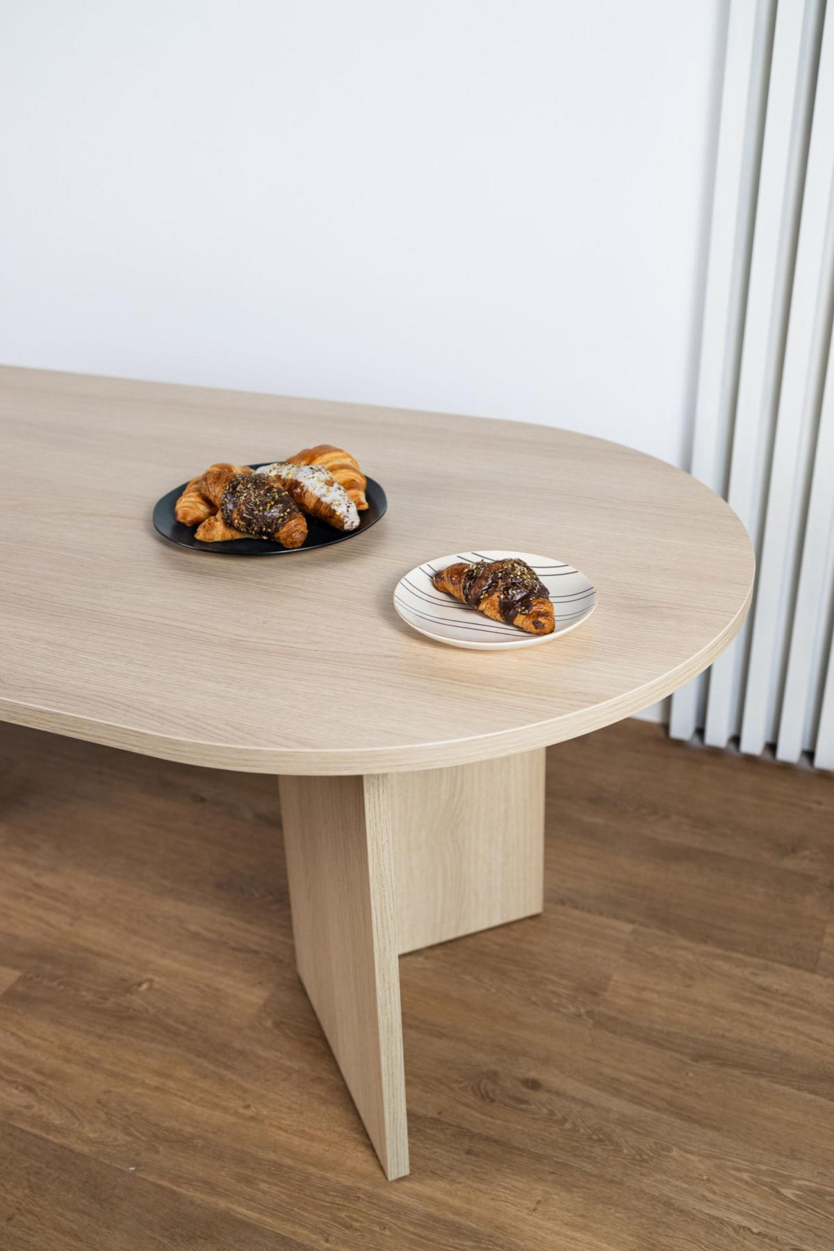 ESSTISCH Ovo Holzoptik Lindberg Eiche 204/90/75 cm - Eichefarben/Beige, Holzwerkstoff (204/90/75cm) - Selsey