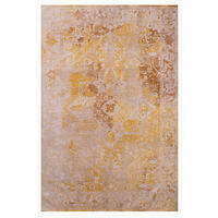 TEPPICH modern Flachgewebe CROWN Gelb 240 x 340 cm - Gelb, Textil (240/340cm) - Novatrend