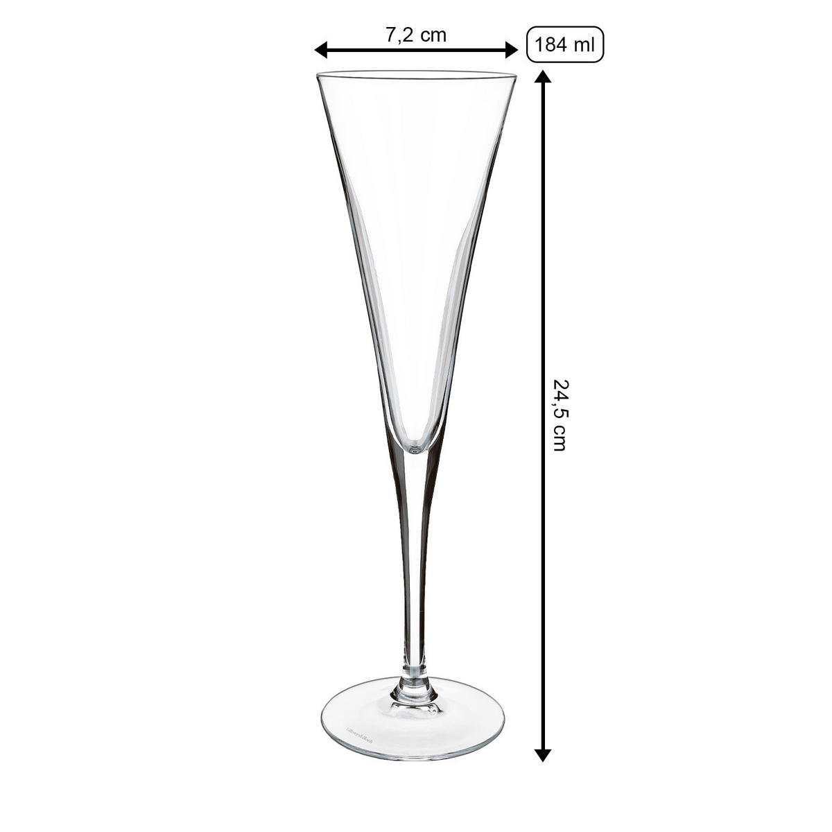 SEKTGLÄSER Purismo Specials transparent 120 ml 2er Set - Transparent, Glas (0.12L) - Villeroy & Boch