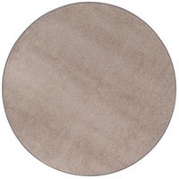 TREND VELOURS TEPPICH JOY RUND - Taupe, Textil (200/200cm) - Snapstyle