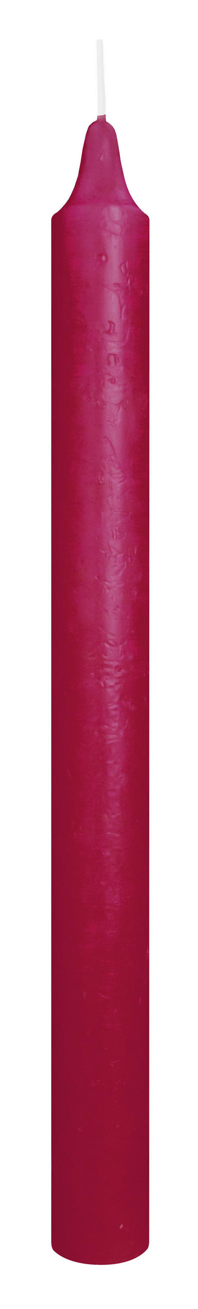 MARBLE Leuchterkerzen durchgefärbt Berry 250 x 22 mm, 20er Set - Rosa, Paraffin (2.2/25/25cm) - Wiedemann Kerzen