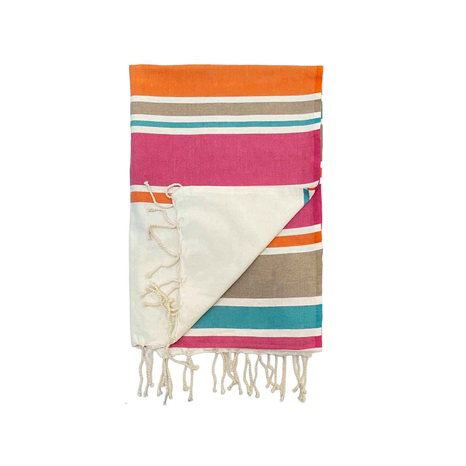 HAMMAMTUCH Traditionelle Helios 100x200 190g/m² rosa - Pink, Textil (100/200cm) - LE COMPTOIR DE LA PLAGE