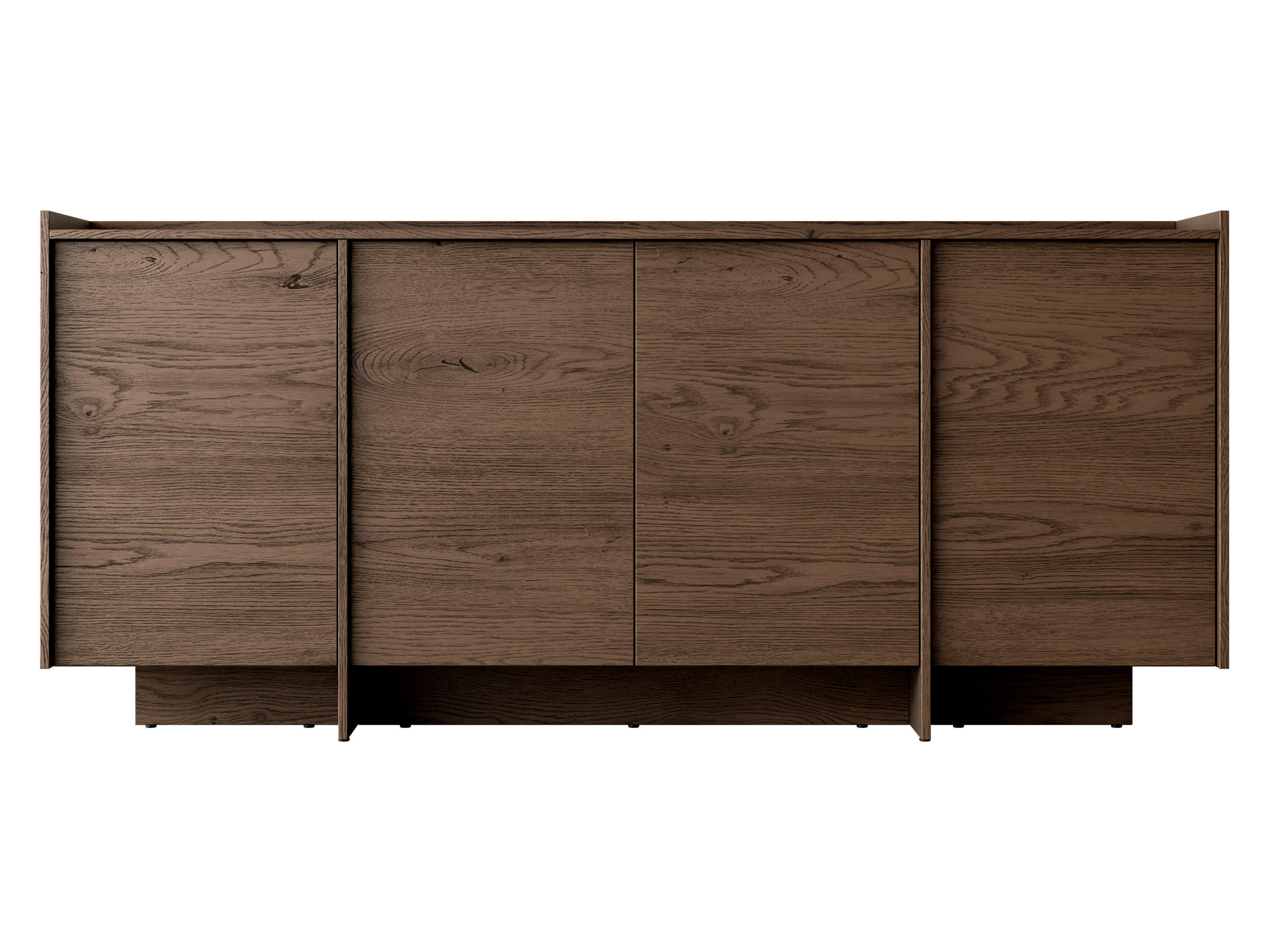 KOMMODE Japandi K4D - Braun, Holzwerkstoff (200/90/38cm) - MIRJAN24