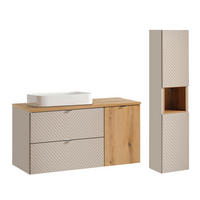 BADMÖBEL 120.4cm Manoa 2er-Set Kaschmir - Beige, Holzwerkstoff (120.4/59/40cm) - Petits-meubles