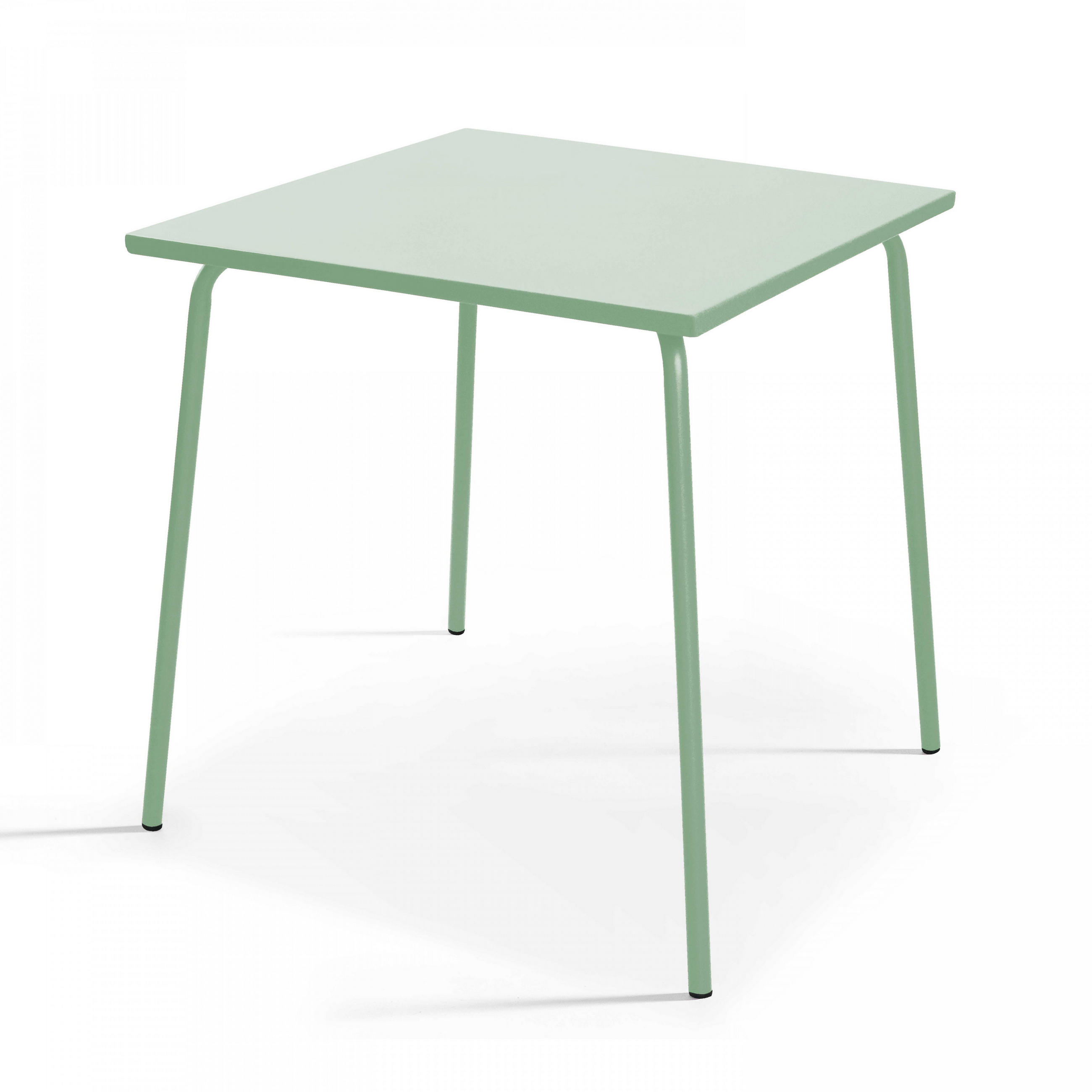 GARTENTISCH , Salbeigrünen - Hellgrün, Metall (70/70/72cm) - Oviala