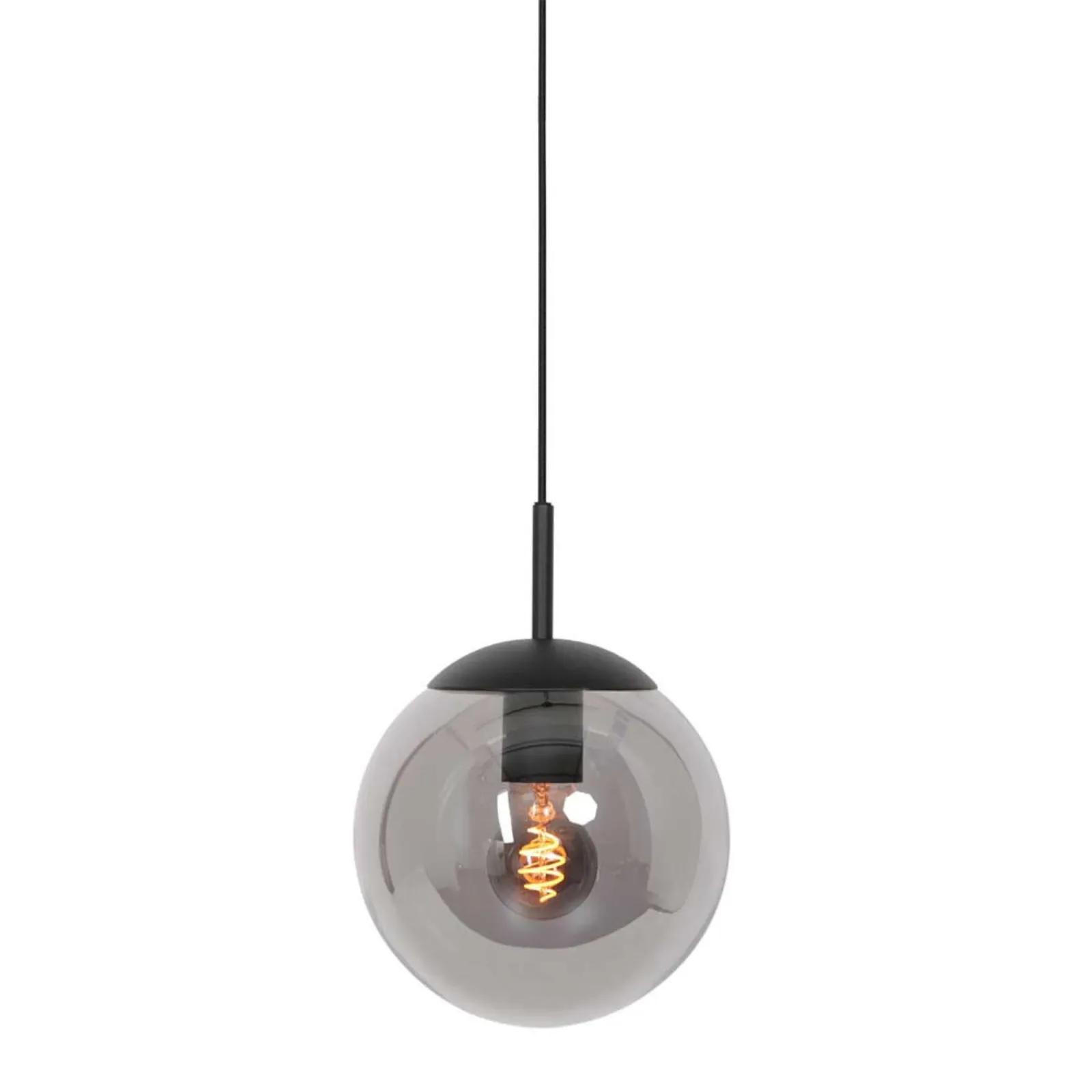 PENDELLEUCHTE Bollique 25/35-170 cm   - Schwarz, KONVENTIONELL, Glas/Metall (25/35-170cm)