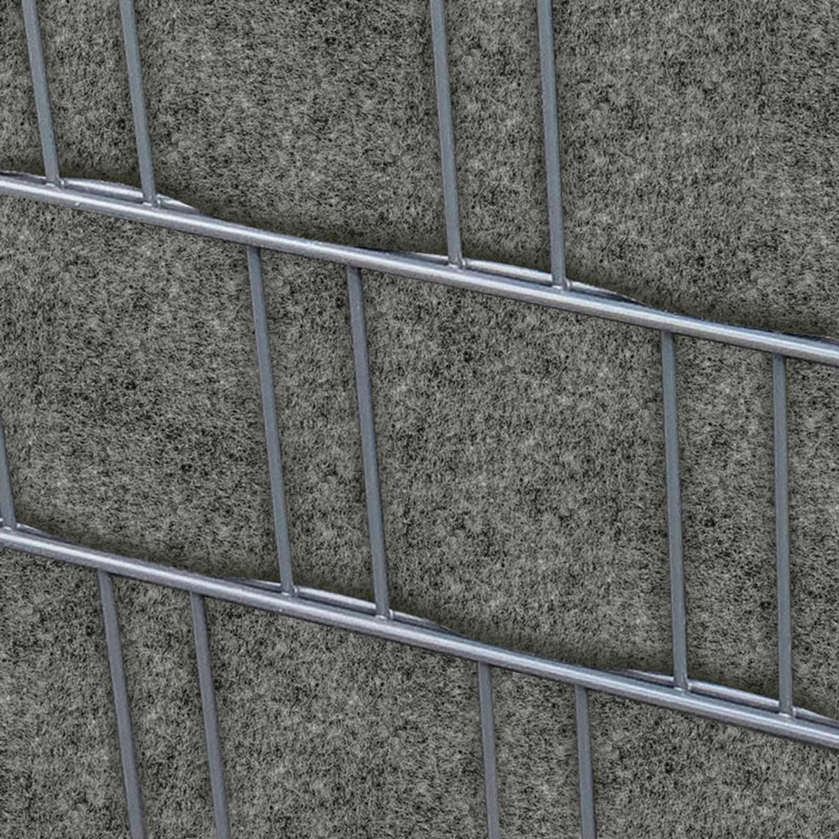 SICHTSCHUTZSTREIFEN Design Vlies für Doppelstabmatten Anthrazit 35m - Anthrazit, Kunststoff (3500/19cm) - ZAUN|ZU