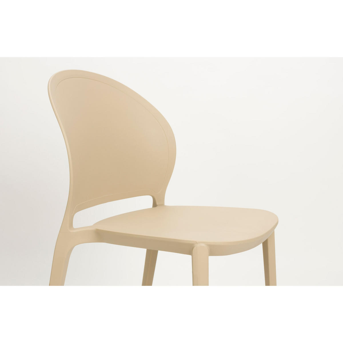 GARTENSTUHL Sjoerd Beige - 4 er Set - Beige, Kunststoff (45/82/52cm) - Housecraft Living