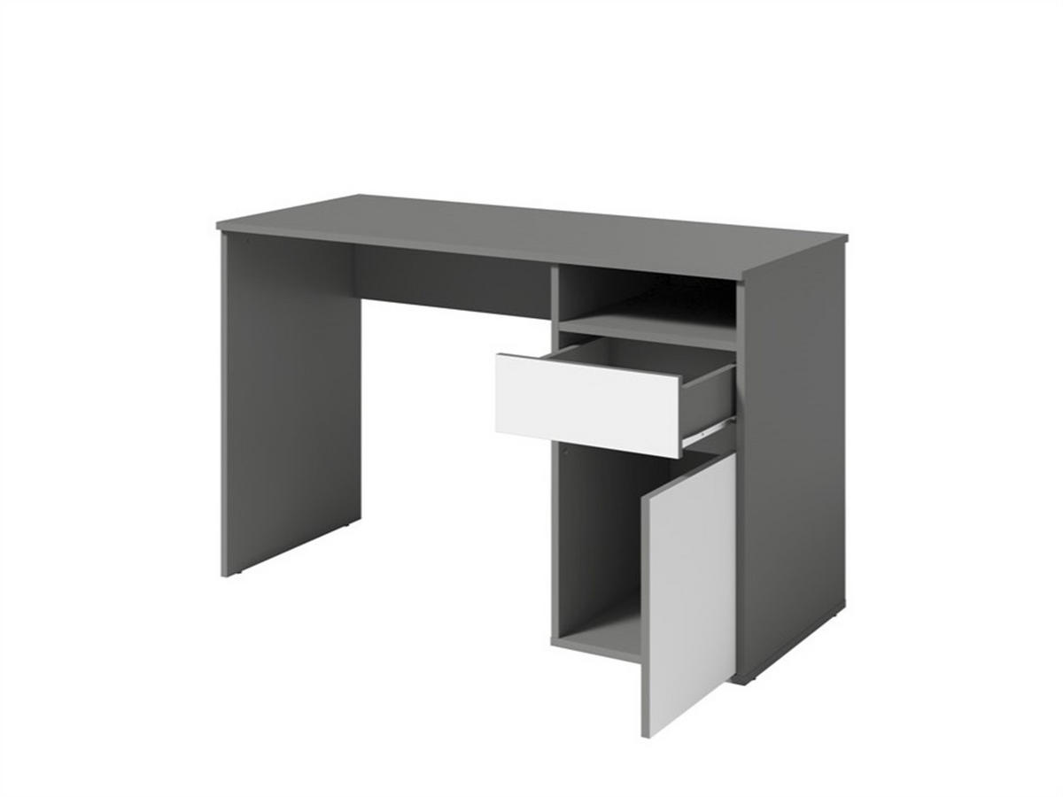 SCHREIBTISCH REGIS 120x53x75,5 cm Bürotisch Computertisch, Graphitfarben - Graphitfarben, Holzwerkstoff (53/120/75.5cm) - MASSENO