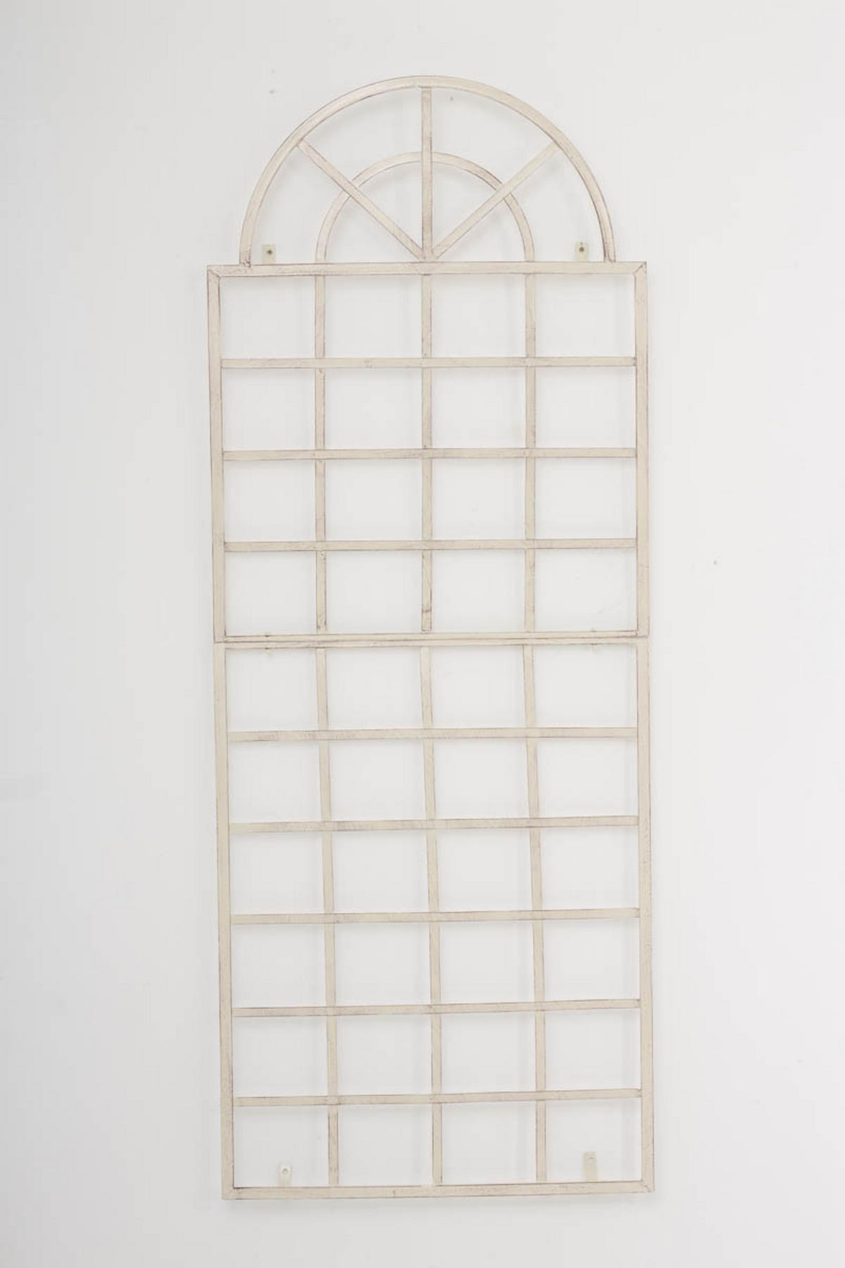 RANKGITTER Gunnar 70x1x180cm Metall Antik-Creme Rankhilfe - Creme, Metall (70/180/1cm) - DELUKE