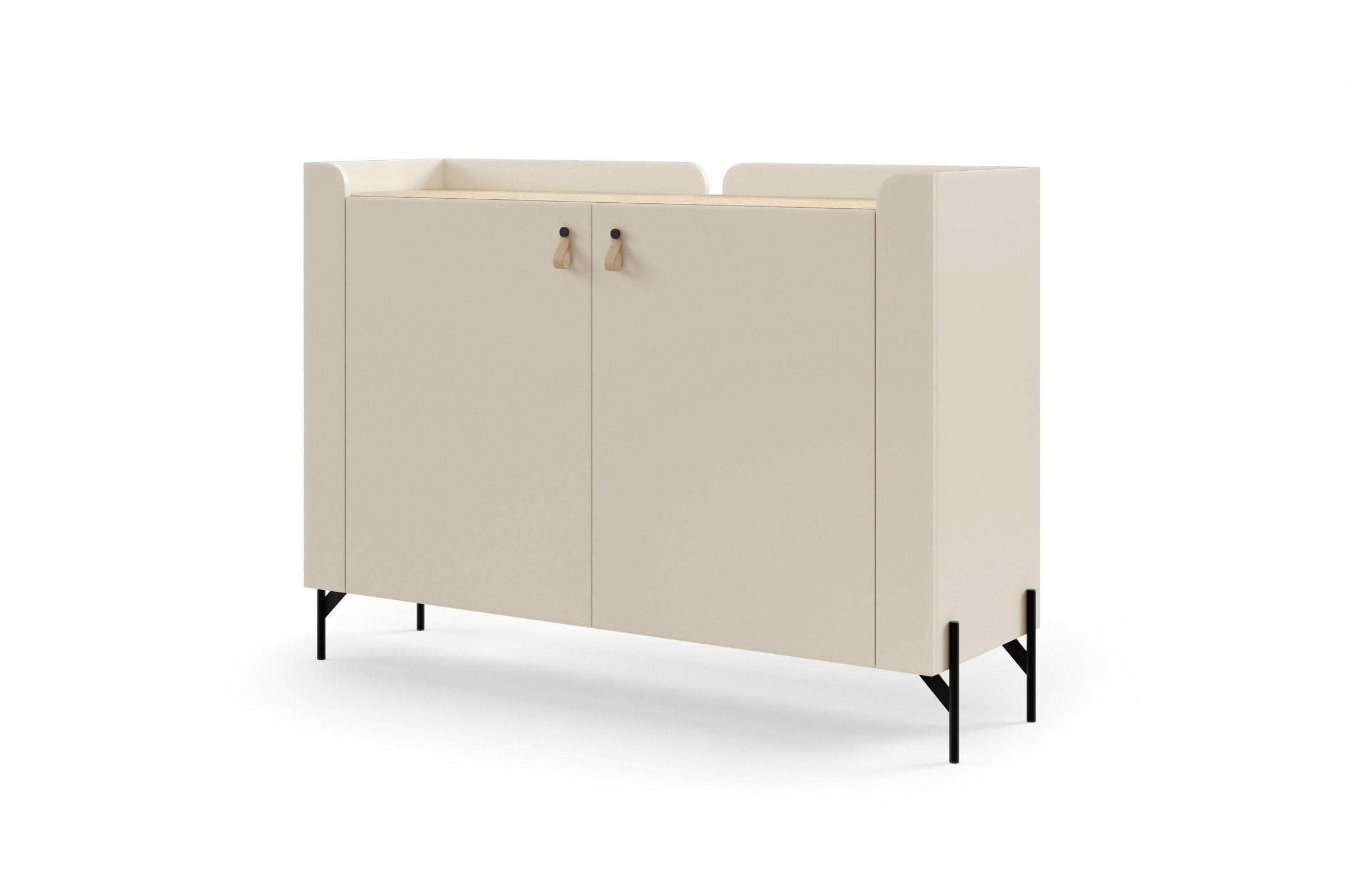 KOMMODE SOVI 06 130 / 95 / 42 cm in Macadamia / Eiche Mavelie - Eichefarben/Beige, Holzwerkstoff (130/95/42cm) - Deine Möbel 24