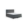BOXBETT Isabel - Dunkelgrau, Holzwerkstoff/Textil (120/200cm) - Fun Möbel