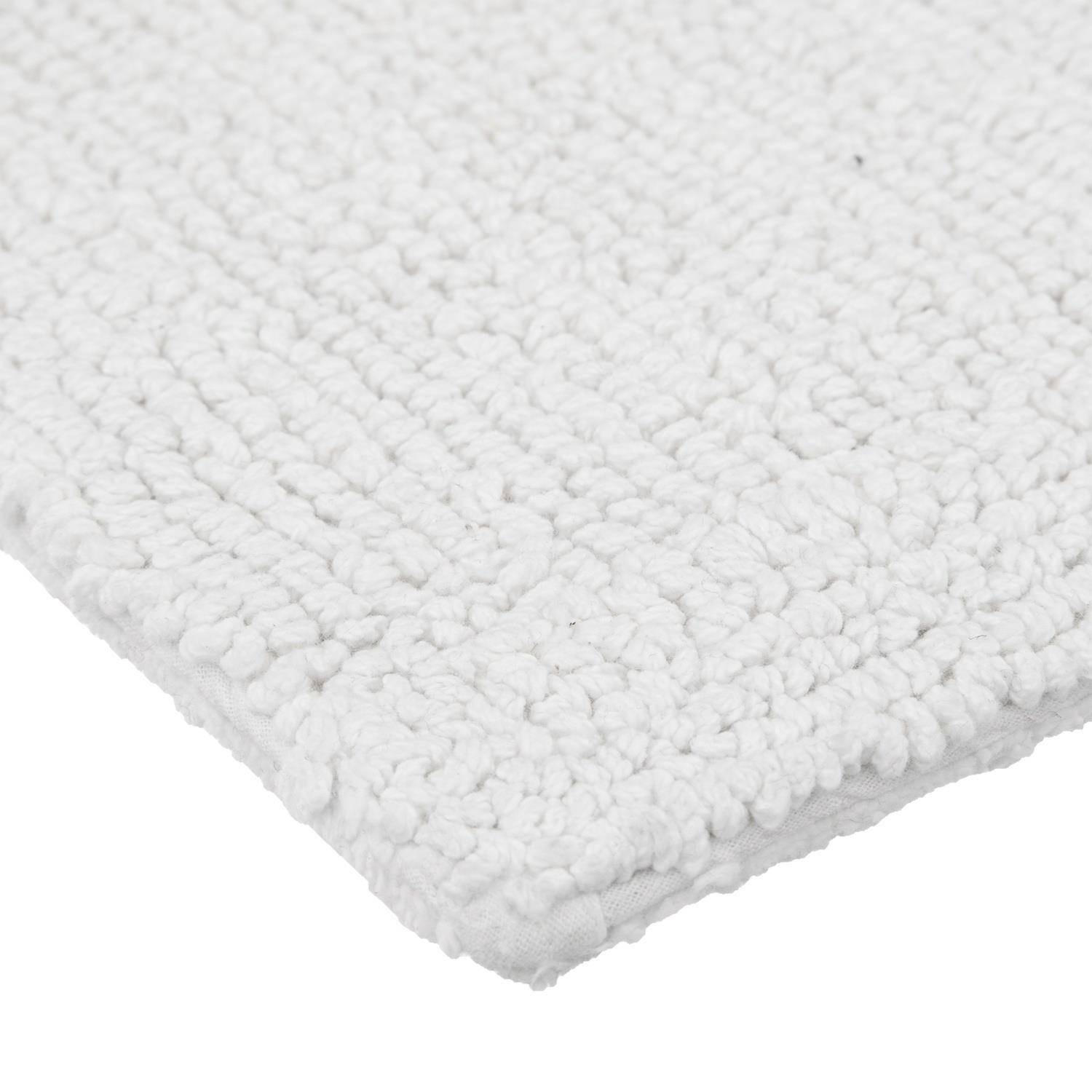 BADEMATTE 80/50 cm - Weiß, Naturmaterialien (50/80cm)