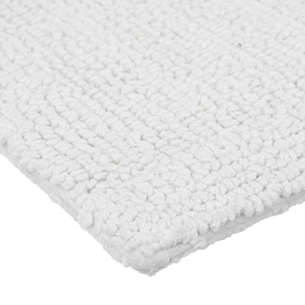 BADEMATTE 80/50 cm - Weiß, Naturmaterialien (50/80cm)